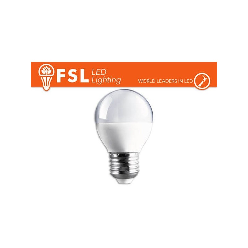 Lampadina LED FSL G50 E27 6W luce 25W A+ Bianco Naturale 4000K 480LM 15000  ore