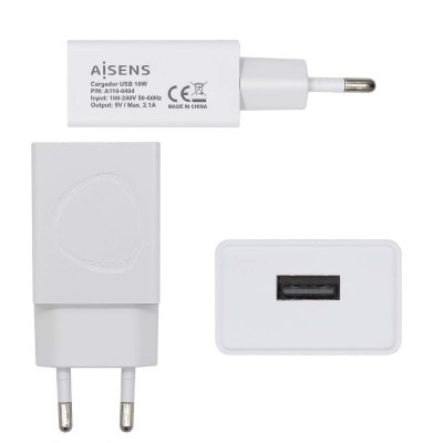 Carica Batterie USB 10w Aisens A110-0404 5v 2A Bianco